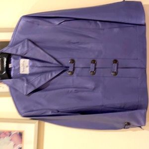 Beautiful lavender leather jacket new never worn